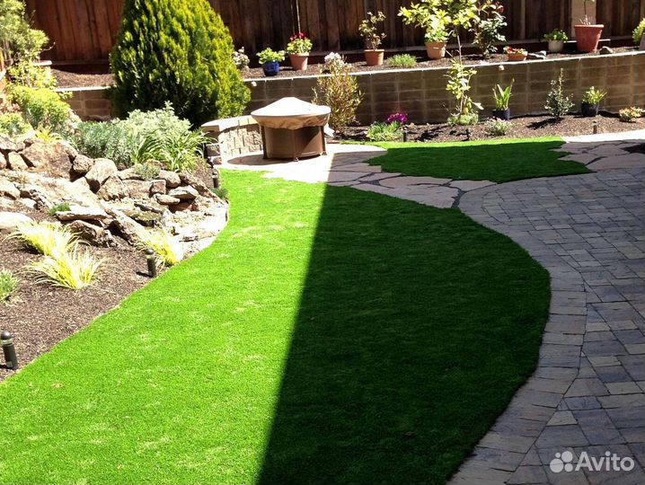 Рулонный газон под ключ