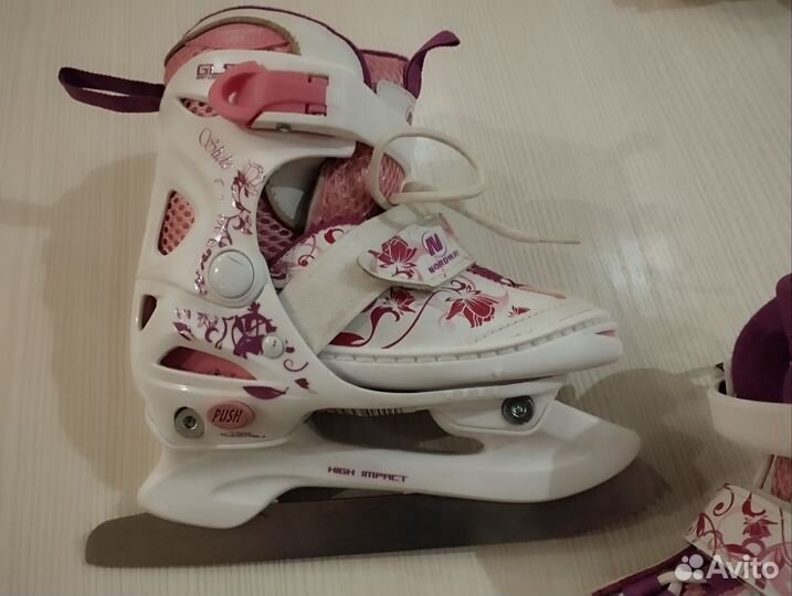 Коньки детские раздвижные 27