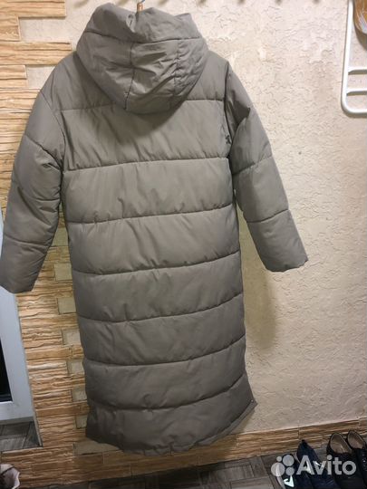 Пуховик пальо женский
