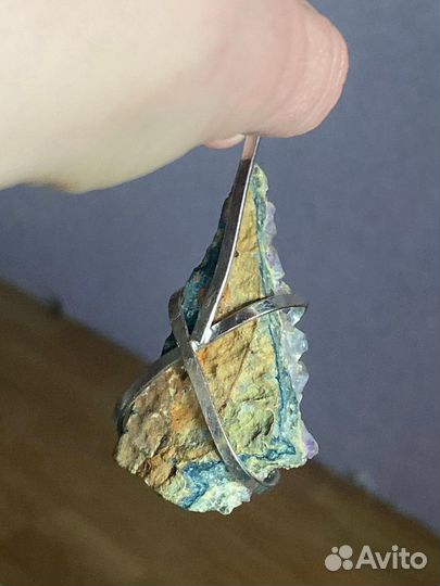 Друза аметиста кулон