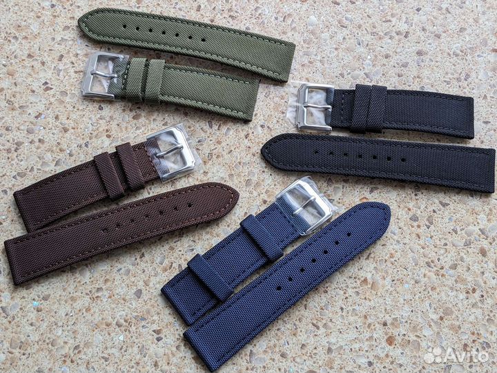 Канвас ремешки 18мм 20мм 21мм 22мм 24мм