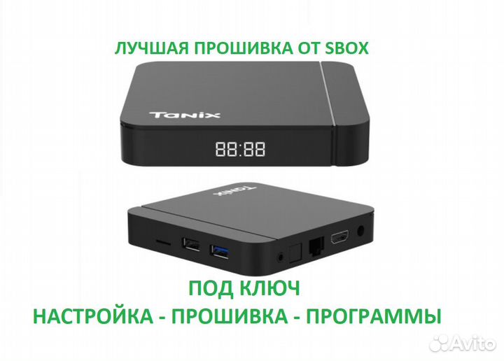 Тв приставка smart tv Tanix W2