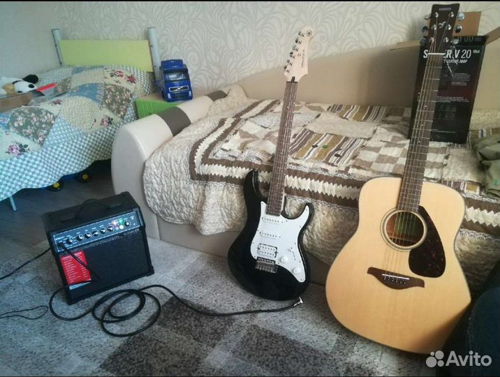 Yamaha pacifica 012, комбоусилитель Line 6 Spider