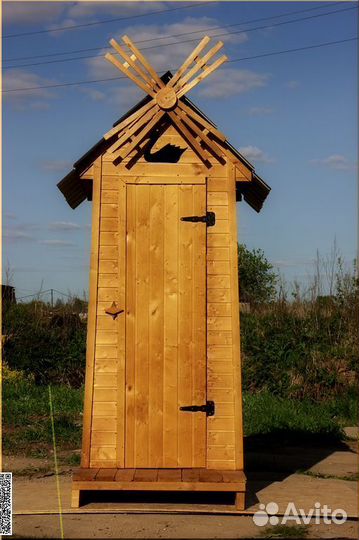 Уличный туалет деревянный SOX557
