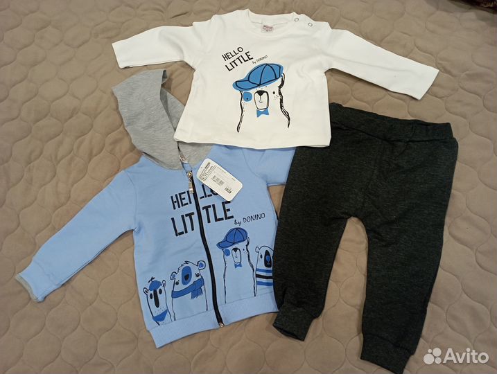 Костюм тройка для мальчика 74-80