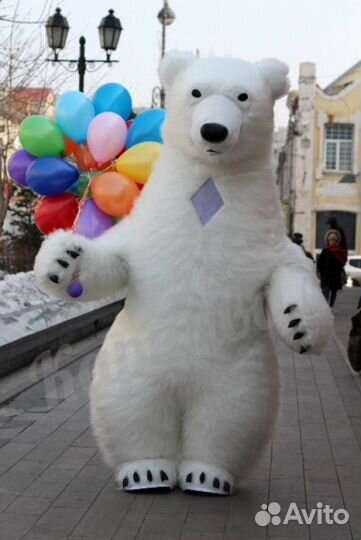 Белый мишка поздравление