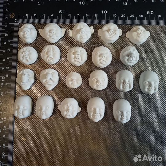 Личики для ватных игрушек