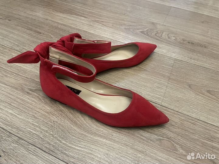 Замшевые балетки 40