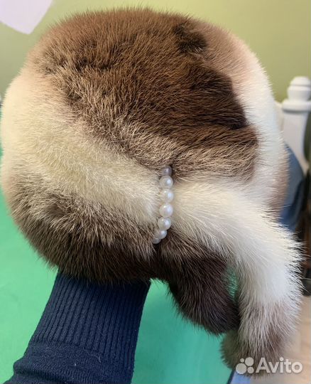 Шапка норковая женская 56 размер