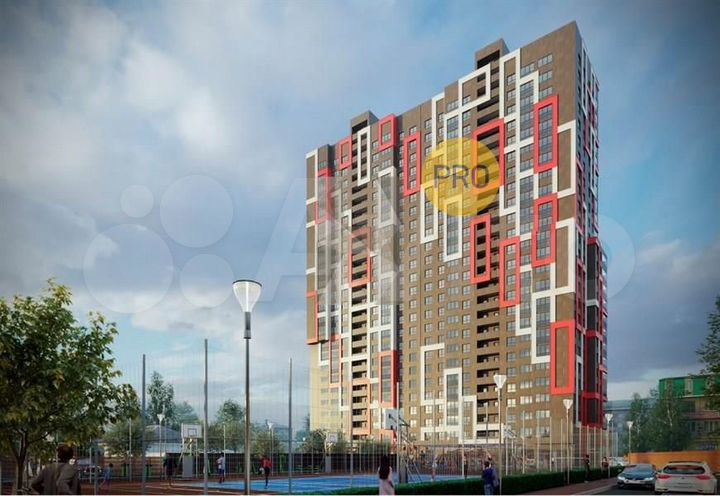 2-к. квартира, 62,8 м², 23/25 эт.