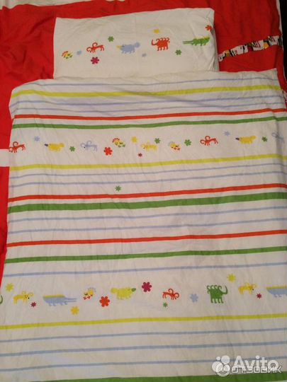 Постельное икея для детской кроватки.(0-3)