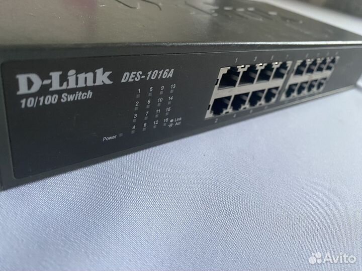 Коммутатор d link des 101 6a