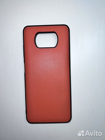 Чехол для Xiaomi poco X3 экокожа