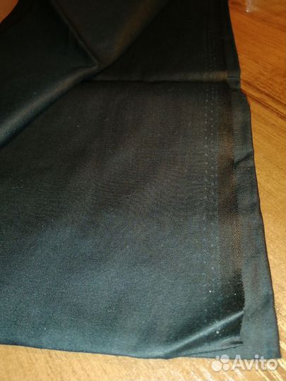 Ткань однотонная черная хлопок отрез 160х100