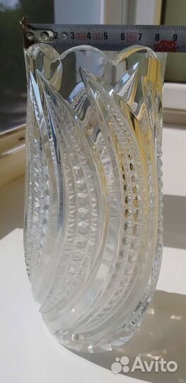 Ваза для цветов хрустальная СССР