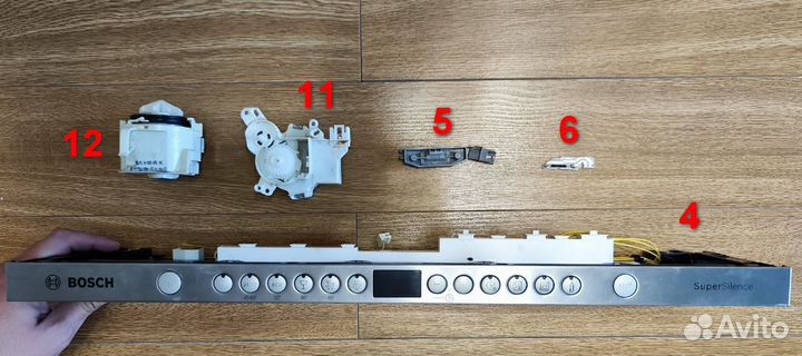 Запчасти с разбора посудомойки Bosch SNV65M30RU