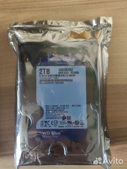 HDD WD Blue 2 Тб новые, не китай