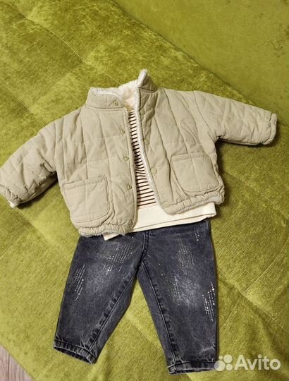 Куртка, джемпер и джинсы детские
