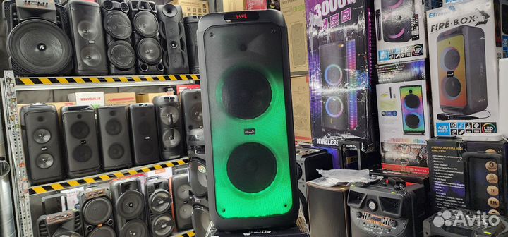 Колонка блютуз Eltronic Wave 800вт 3D подсветка