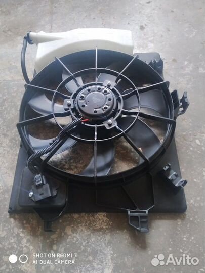 Диффузор радиатора Киа Рио,Хендай Солярис 10-17 г