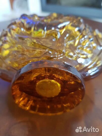 Винтажный парфюмерный флакон, Чехословпкия, старый