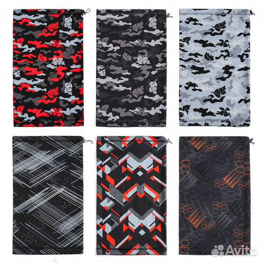 Бафф труба CS13 Camo Woodland Red