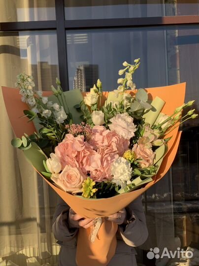 Нежный букет, цветы, доставка