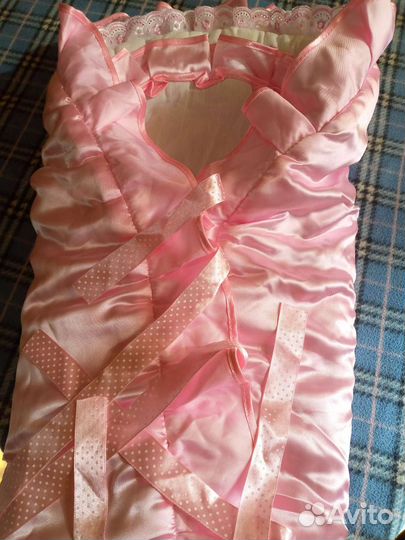 Конверт на выписку для девочки весна- осень