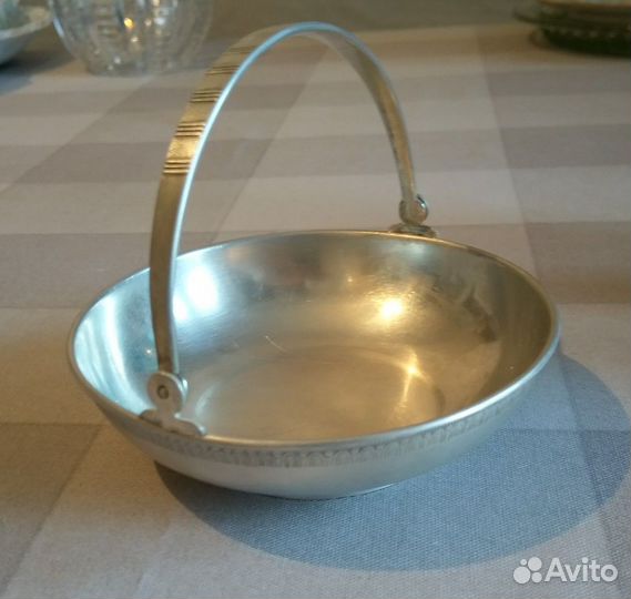 Конфетница мельхиор