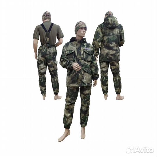 Костюм Горка-8 деми на флисе тигр, мох, мультик