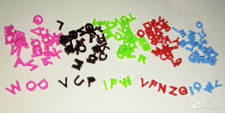 Фигурки (буквы )для дизайна ногтей