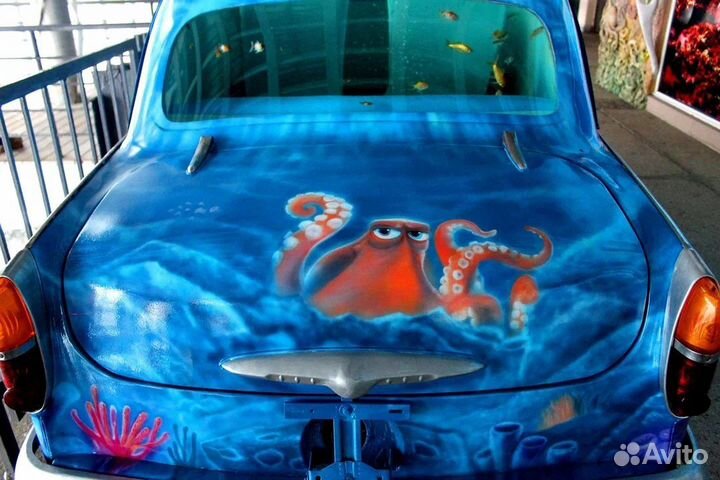 Аэрография на авто, роспись стен, реставрация