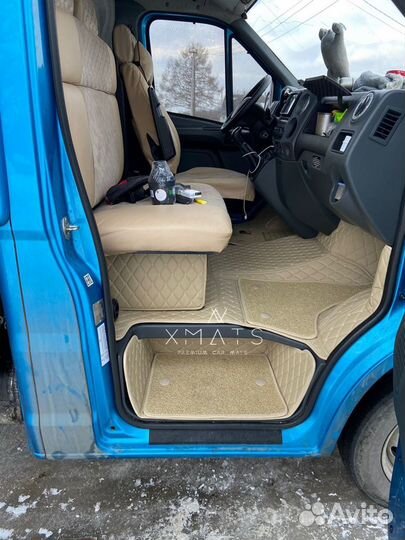 3D коврики из экокожи для ГАЗель Next