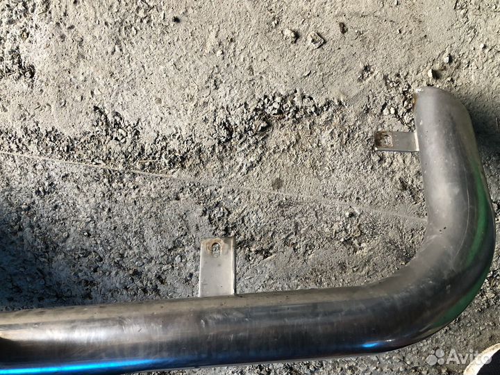 Защита на бампер Митсубиси pajero 4