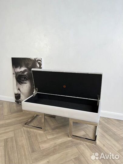 Консоль 150*30см на каркасе шлифованная сталь