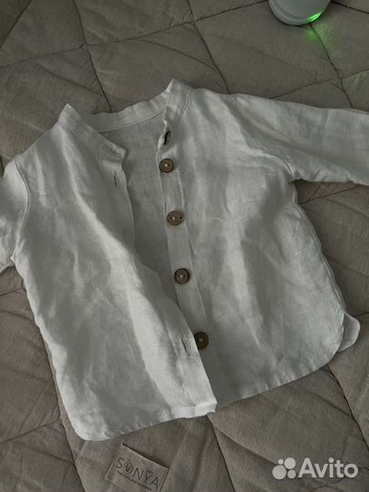 Льняная рубашка детская