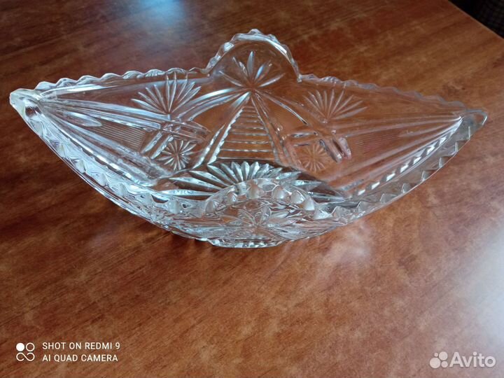 Хрустальная конфетница СССР