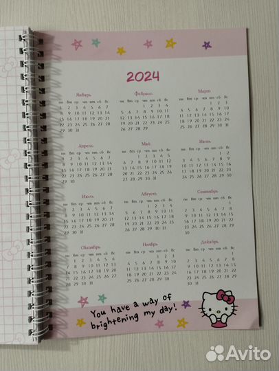 Блокнот sanrio с hello kitty