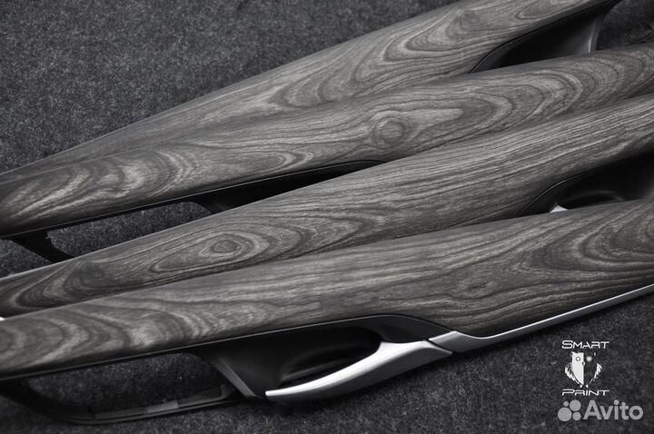 Планки салона под матовое черное дерево BMW F15