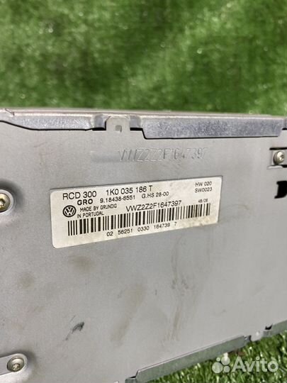 Магнитола штатная VW passat B6 05-10 ое:1K0035186J