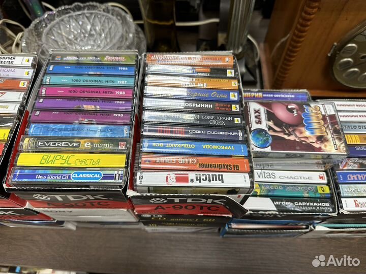 Аудио кассеты новые и бу много разные