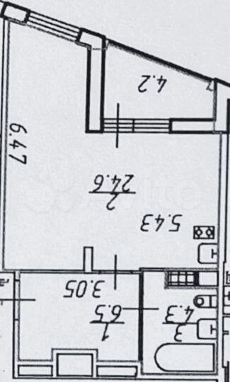 Апартаменты-студия, 35,4 м², 1/6 эт.