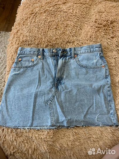 Джинсовая юбка mango