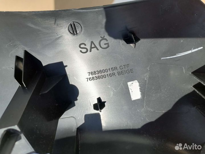 Обшивка стойки для Renault Fluence megane 3