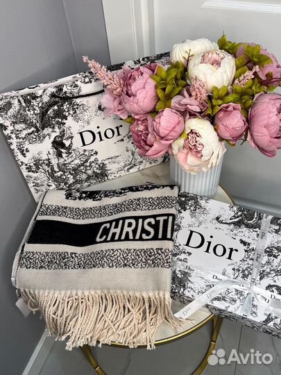 Шарф Christian Dior premium кашемировый