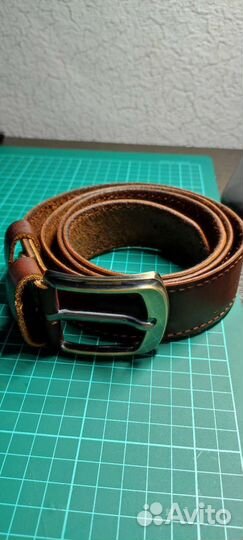 Мужской кожаный ремень ручной работы