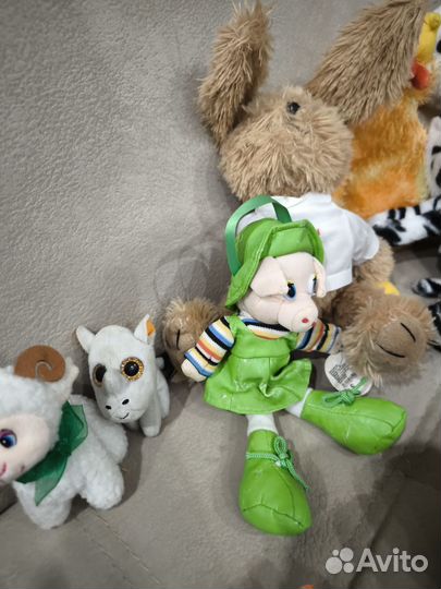 Мягкая игрушка пакетом, 27 штук, разные размеры