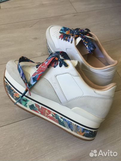 Кроссовки брендовые hogan оригинальные кожа-замш