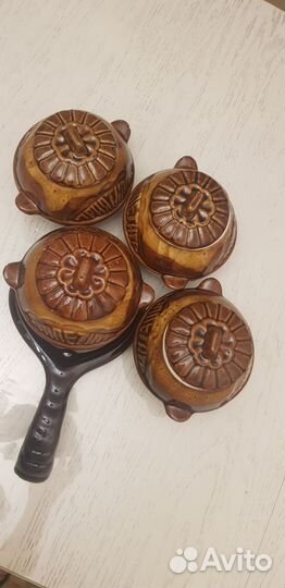 Горшок для запекания Набор с ухватом