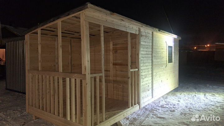 Бытовка и хозблок с окнами и дверями